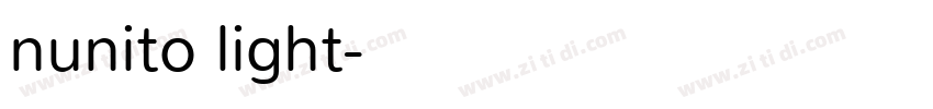 nunito light字体转换